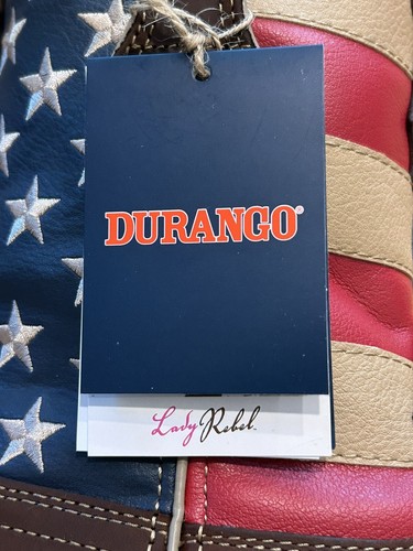 Durango 10" RD4414 Western Lady Rebel Pull On Leather Boots Women's Size 8M -NIB - Picture 9 of 19