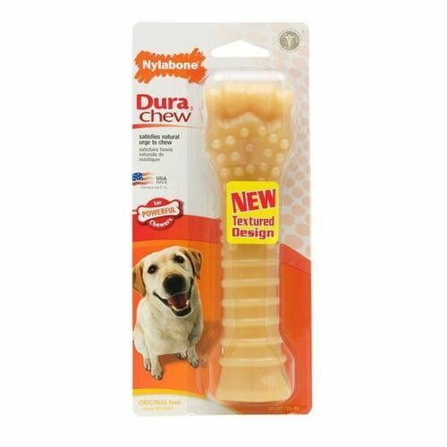 Nylabone Dura Dog Chew Toy Bone Original Souper Durable Tought Tasty Tooth Aid - Picture 1 of 1