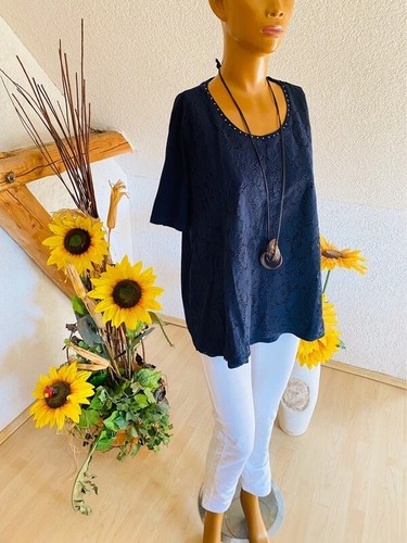 Camiseta muy bonita de C&A con encaje y brillo discreto talla XL - Imagen 3 de 3