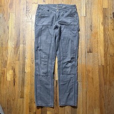 Carhartt Pants Womens 6 Carpenter Double Knee Workwear Gray Canvas