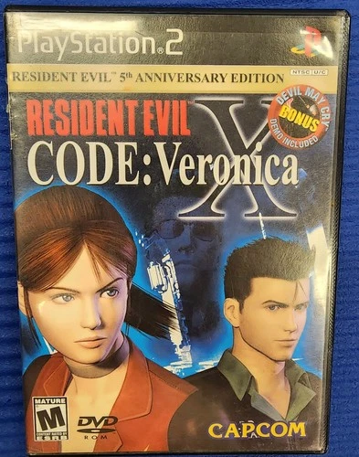 Resident Evil Code Veronica X (Sony PlayStation 2, PS2) Without Disc Demo Dmc.