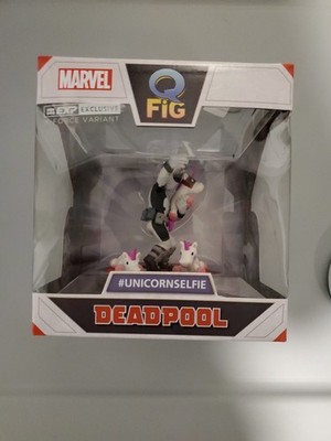 Q Fig Marvel Deadpool #Unicornselfie EXP Exclusive X-Force Variant 4'' Figure NIB