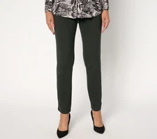 Women with Control Tummy Control Petite Slim Leg Pant Caviar M New