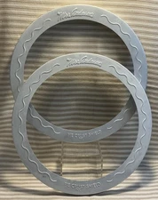 Set of 2 Vintage Mrs. Anderson’s Aluminum Pie Crust Shields - 10.5”