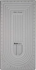 Bead Board for Jewelry Design, Grey Flocked, 10 x 20.5 Inches