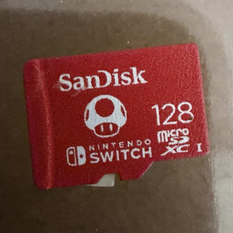 SanDisk 128GB microSDXC Memory Card for Nintendo Switch UHS-I, Red TOAD