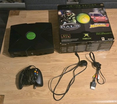 OVP Microsoft Xbox, alles komplett, Konsole mit Slayer Interface selten