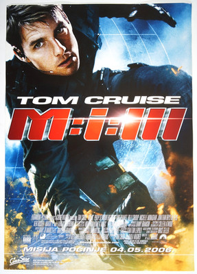 MISSION IMPOSSIBLE III 3 Orig CRO movie poster 2006 TOM CRUISE HOFFMAN JJ ABRAMS