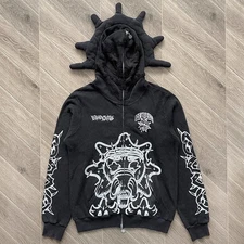  Glo Gang Worldwide Glory Thorn Full Zip Hoodie (Black) Men's Quality Streetwear