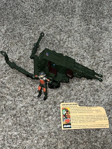 1982 GI JOE 3.75” - HAL w/ GRAND SLAM & FILECARD - STRAIGHT ARM