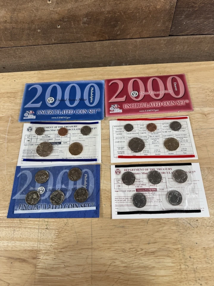 2000 Uncirculated Coin Set U.S Mint Original Government Packaging Denver & Phila - Image 2 of 4