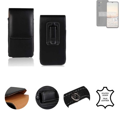 Leder Holster für UMIDIGI C1 Plus Gürteltasche Schutzhülle Gürtel Clip