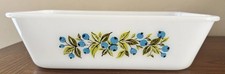 Vtg Jeanette Glasbake Blueberry 1 1/2 Qt LOAF...