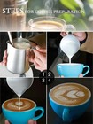 Stainless Steel Milk Coffee Frothing Jug Frother Latte Container Metal Pitcher
