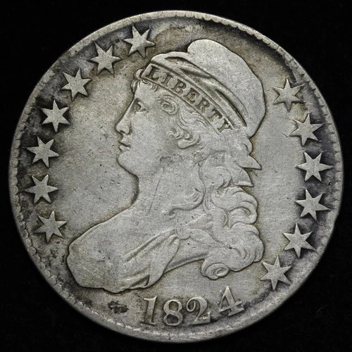 1824-P Capped Bust Half Dollar — photo from the most recent tracked eBay sale