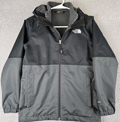 The North Face DryVent Mesh Lined Black Large 10/12 RainJacket Boys Youth