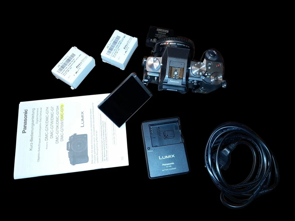 Panasonic Lumix G70 Kamera, 4K, 16 Megapixel, MFT, DMC-G70KA, neuwertig, Nr 2 - Bild 3 von 3