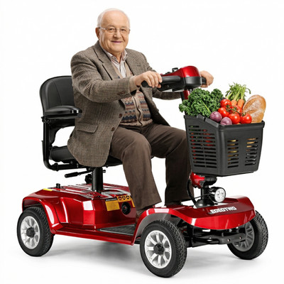 Mobility Scooter für ältere Menschen 180W Foldable E-Scooter bis 190kg