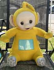 Playskool Vintage Teletubbies Laa-Laa Large Yellow Plush Stuffed Doll, 1998