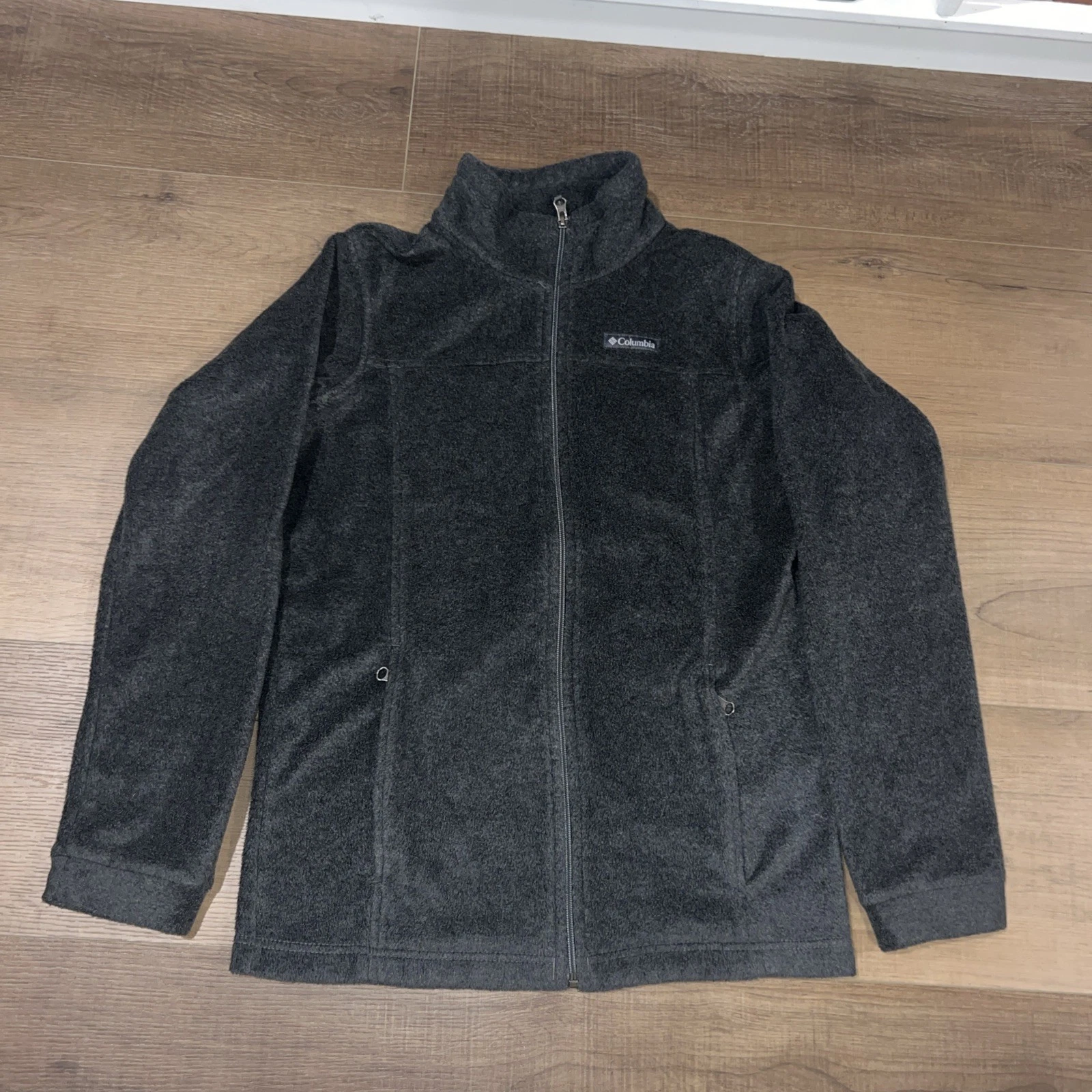 Columbia Fleece LS Zip Up Jacket, Gray, Size Boys XL (18/20)