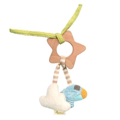 Sigikid 39359 Star Green Pendant and Rattle Grasping Toy