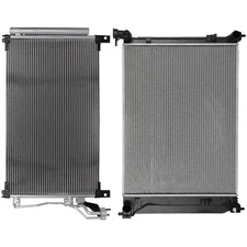 Aluminum Radiator & AC Condenser Cooling Kit For 2015-2018 Hyundai Sonata 2.4L