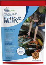 Premium Color Enhancing Fish Food Pellets for Pond, Koi, Goldfish and More 4.4
