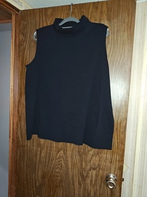 croft and barrow 3x sleeveless turtleneck tank