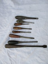COLLECTION OUTILS ANCIENS LOT DE 8 ANCIENS TOURNEVIS U.S VINTAGE SCREWDRIVER