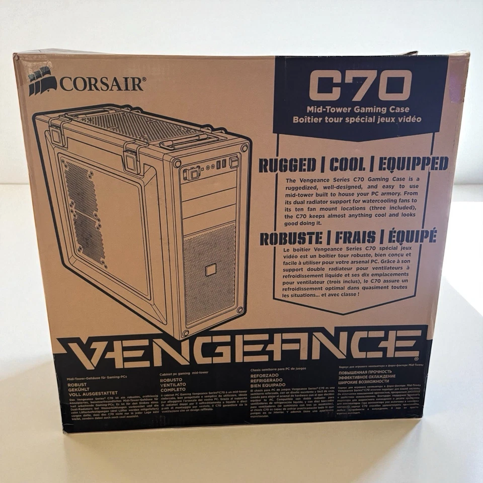 Corsair Vengeance C70 Mid-Tower Gaming Case Gunmetal Black - Image 4 of 4