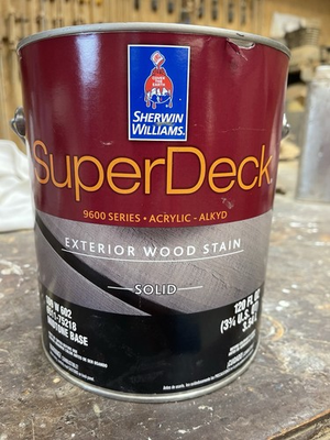 #ad 1 Gallon Sherwin Williams Super Deck Exterior Solid Color Stain Light Tan $39.99