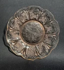 VINTAGE JEANETTE PINK CHERRY BLOSSOM DEPRESSION GLASS BREAD AND BUTTER PLATE