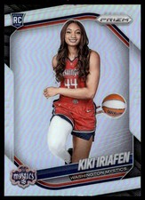 2025-26 Panini Prizm WNBA Silver Prizm M14 Kiki Iriafen Rookie Washington