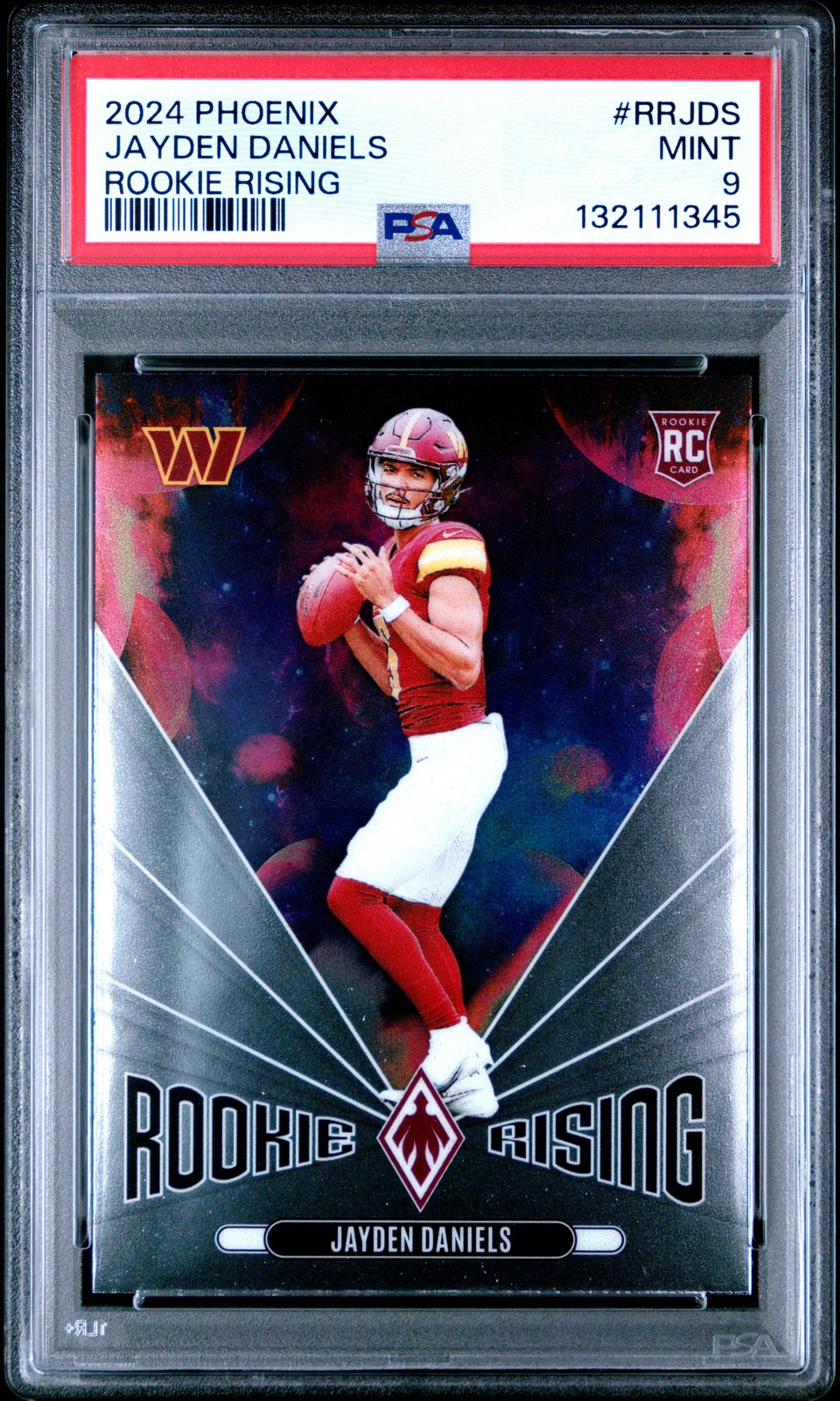 2024 PANINI PHOENIX RC RISING #RRJDS JAYDEN DANIELS ROOKIE RC PSA 9