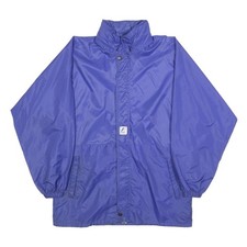 K-WAY Veste Synthétique Femme Bleue Taille M Imperméable Fermeture Éclair