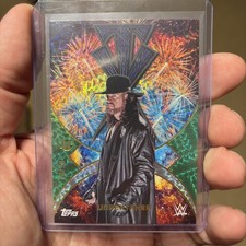 2025 Topps Universe WWE The Undertaker Namesakes Electric Green 28/99 NMS-13