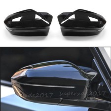 2X M-Stil Glanz Schwarz Spiegelkappen Gehäuse Für BMW 5er G60 G61 7er G70 X3 G45