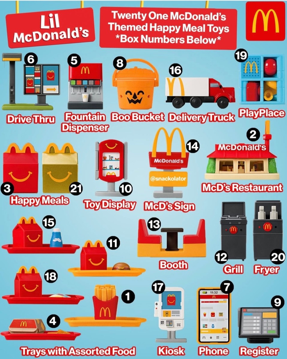 Lil McDonalds Happy Meal Toys Factory Sealed Sets or Singles 2025