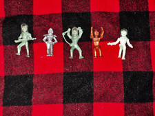Ajax Archer VINTAGE Space Men ALIEN ROBOT Hard Plastic Figures Lot Of 5 pieces