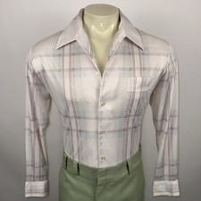 Vintage Joel Disco Shirt Mens Polyester Saturday Night Fever 60s 70s MCM Large