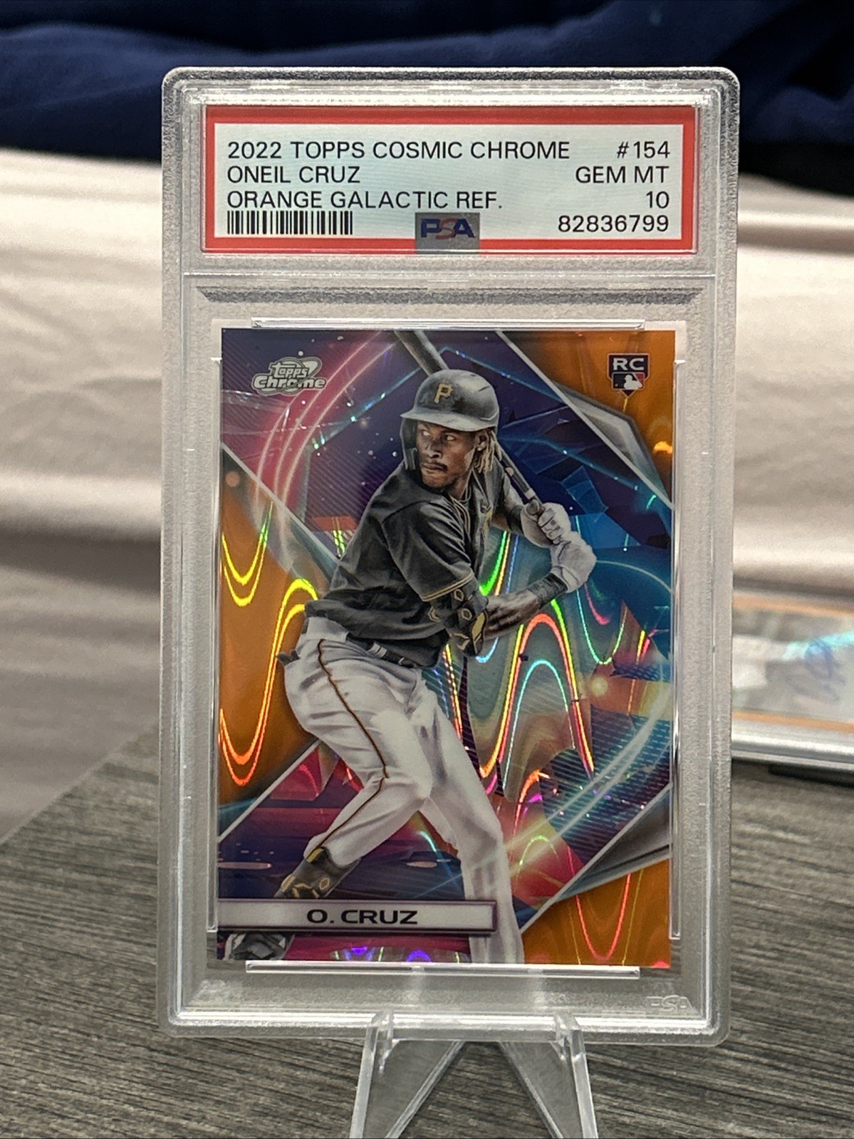 2022 Topps Cosmic Chrome Oneil Cruz RC Orange Galactic /25 PSA 10 #154 Rookie