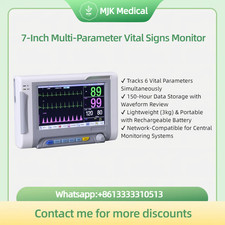 Monitor portatile dei segni vitali 7 pollici - monitor paziente a 6 parametri con ECG, SPO2