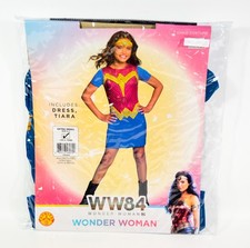 WW84 WONDER WOMAN Child Costume Dress Tiara Size Extra Small 3-4 for 3 years