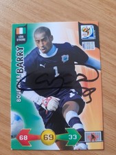 Oficjalna karta kolekcjonerska Panini Mistrzostwa Świata 2010, Boubacar Barry Wybrzeże Kości Słoniowej ręcznie podpisana