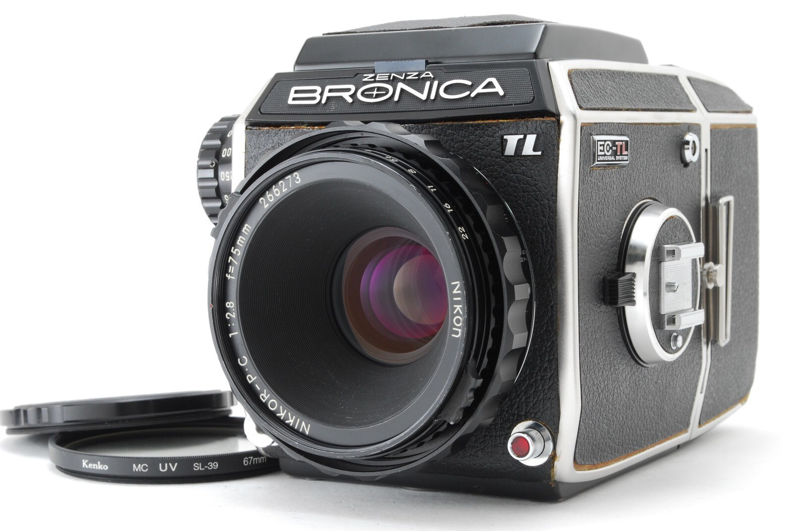 [NEAR MINT] Zenza Bronica EC TL Medium Format Film Camera 75mm F/2.8 Lens JAPAN