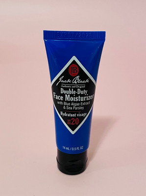 Jack Black Double-Duty Face Moisturizer 20 SPF Travel Trial Size 14 ml/0.5 oz