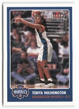 2001 Fleer Tradition WNBA #161 Tonya Washington Washington Mystics