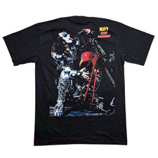 Reprint Vintage 90 Kiss Motorcycle Gene Simmons Destroyer Band Shirt XL Rare