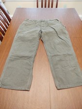 Carhartt B11 Moss Green Carpenter Pants Men's Size 42x30 Very Good Pre Owned Con