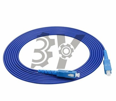 15M SC UPC Fiber Optic Patch Cord Anti rat Armored SM Single 9/125 Fiber Cable #